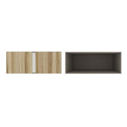 ตู้เสื้อผ้า 2 บานเปิด KONCEPT BLOX 59061623 100 ซม. สีลินเบิร์กโอ๊ค_2