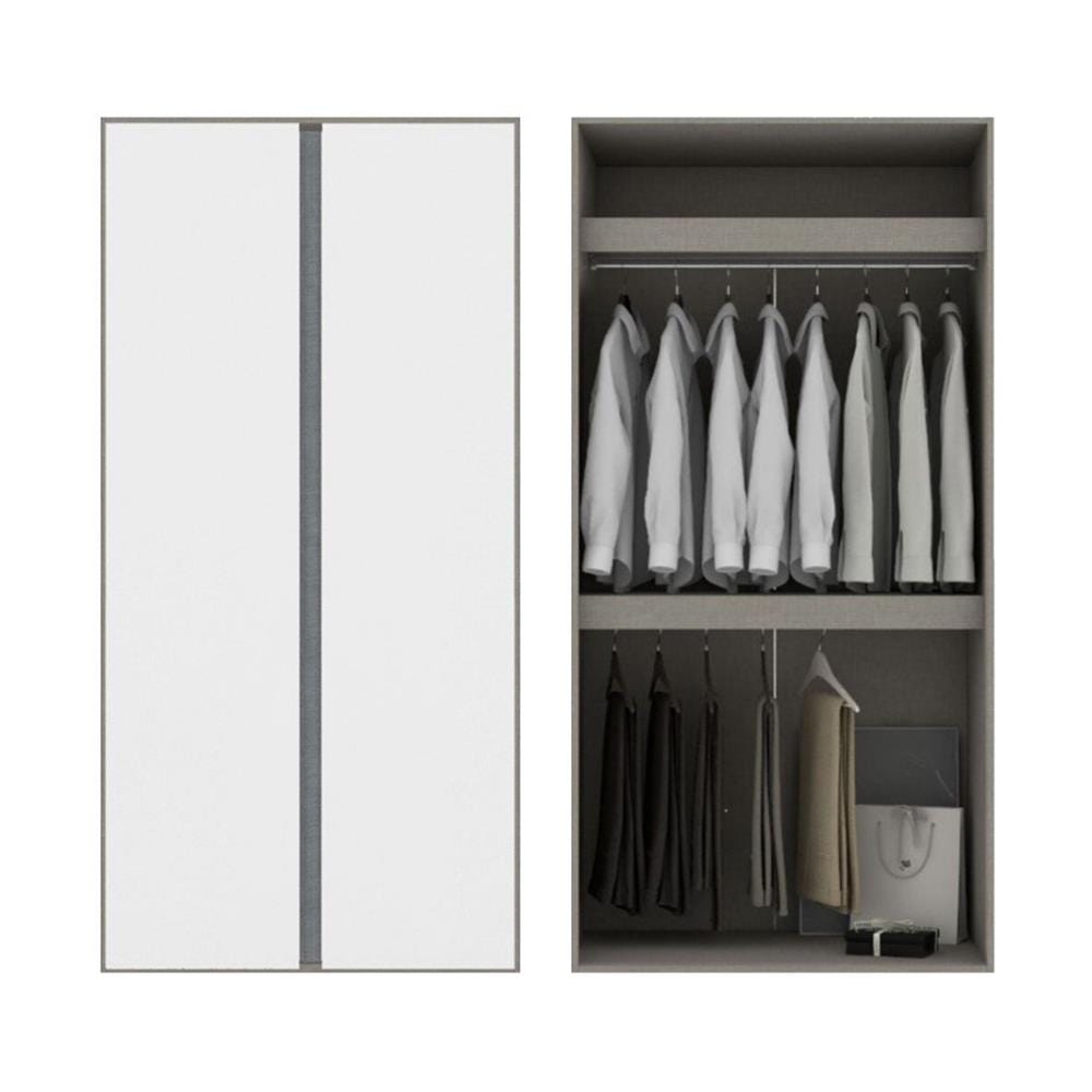 ตู้เสื้อผ้า 2 บานเปิด KONCEPT BLOX 59061622 100 ซม. สีขาว