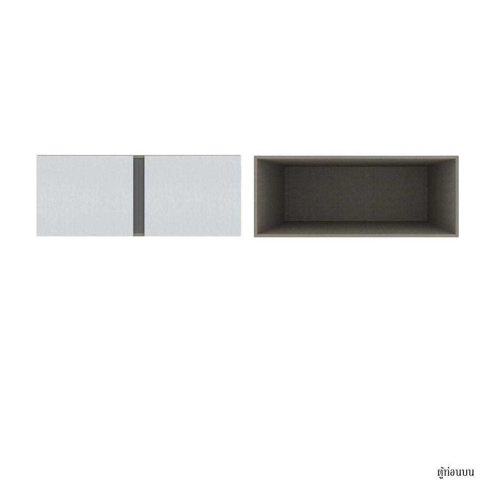 ตู้เสื้อผ้า 2 บานเปิด KONCEPT BLOX 59061615 100 ซม. สีขาว
