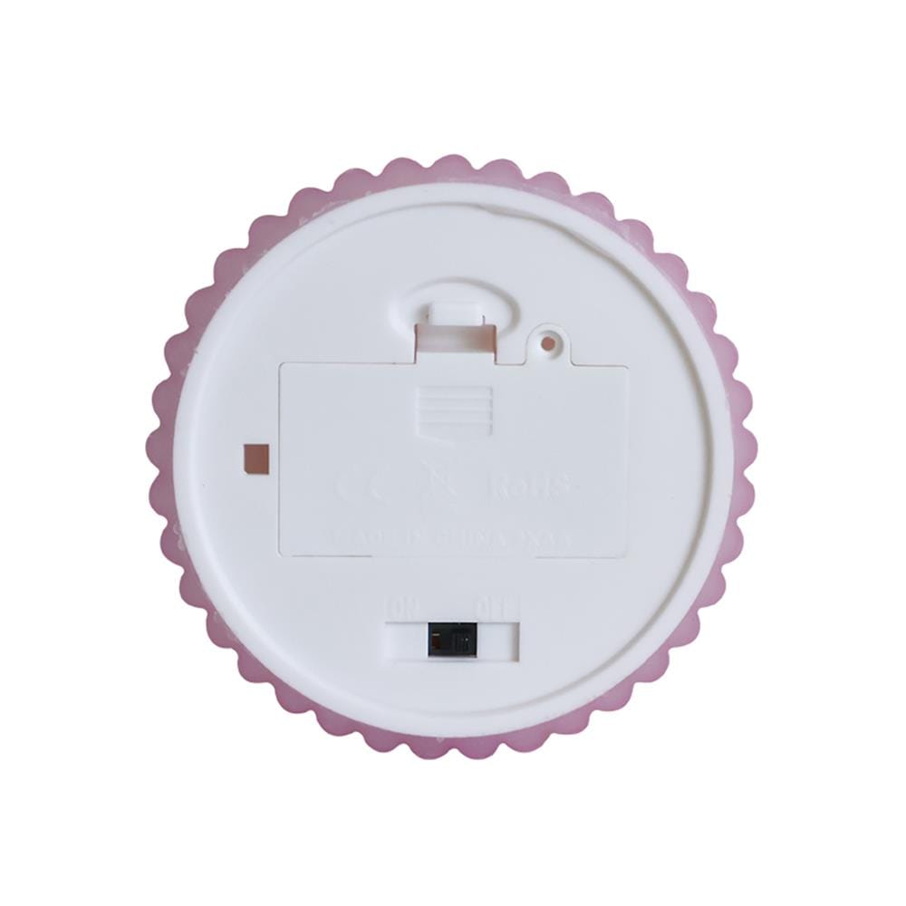 เทียนตกแต่ง LED CLAIRE WAVY 5 ซม. สีชมพู/ม่วง