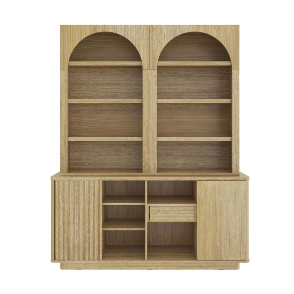 ตู้สูง บานผสม SB FURNITURE VALLEY 19242369 160 ซม. สีโอ๊ค