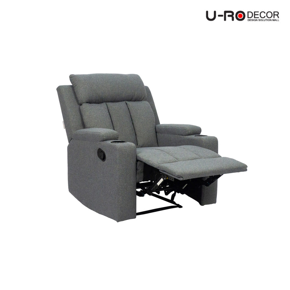 เก้าอี้ปรับนอน U-RO DECOR JACOB สีเทาเข้ม