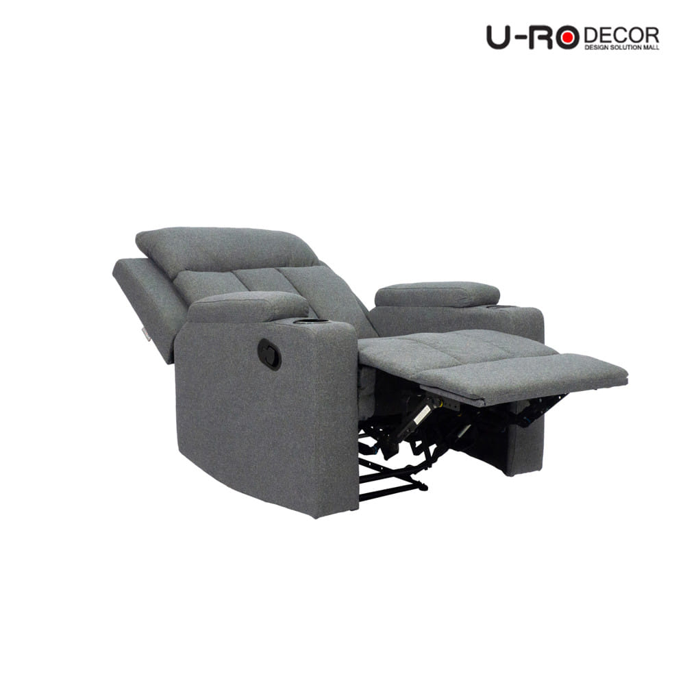 เก้าอี้ปรับนอน U-RO DECOR JACOB สีเทาเข้ม