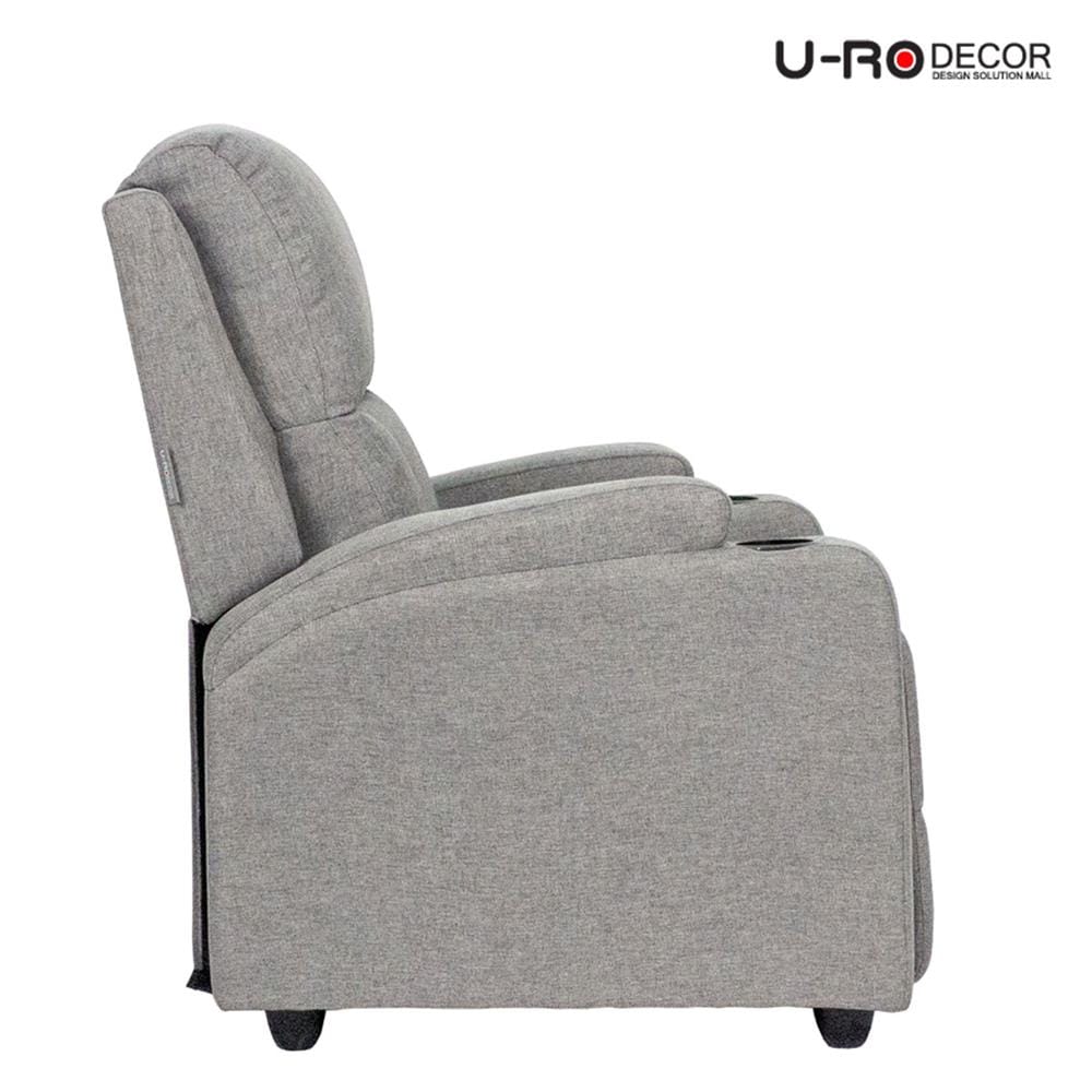 เก้าอี้ปรับนอน U-RODECOR JUSTIN สีเทาอ่อน