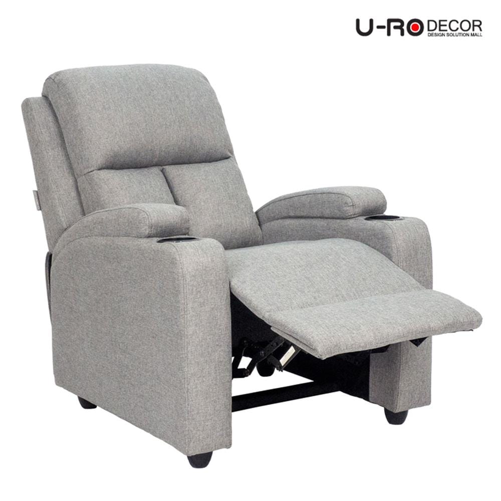 เก้าอี้ปรับนอน U-RODECOR JUSTIN สีเทาอ่อน