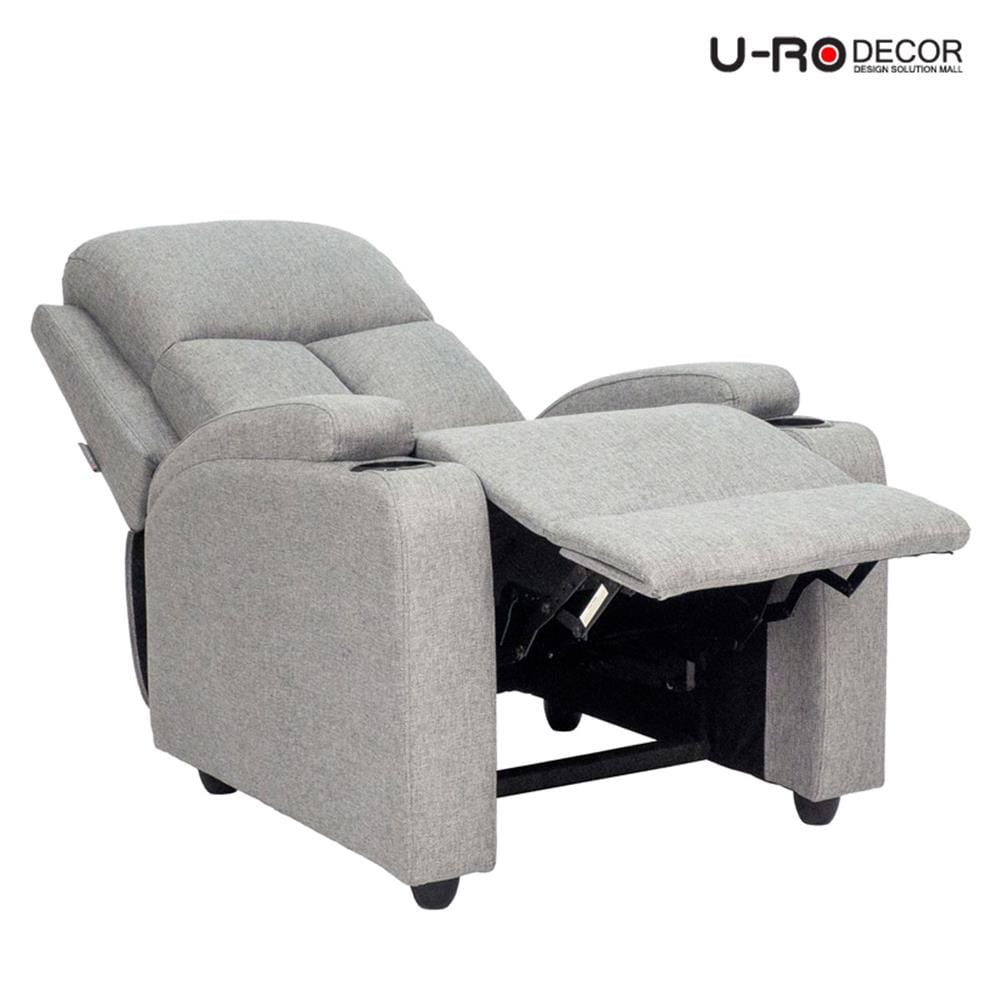เก้าอี้ปรับนอน U-RODECOR JUSTIN สีเทาอ่อน