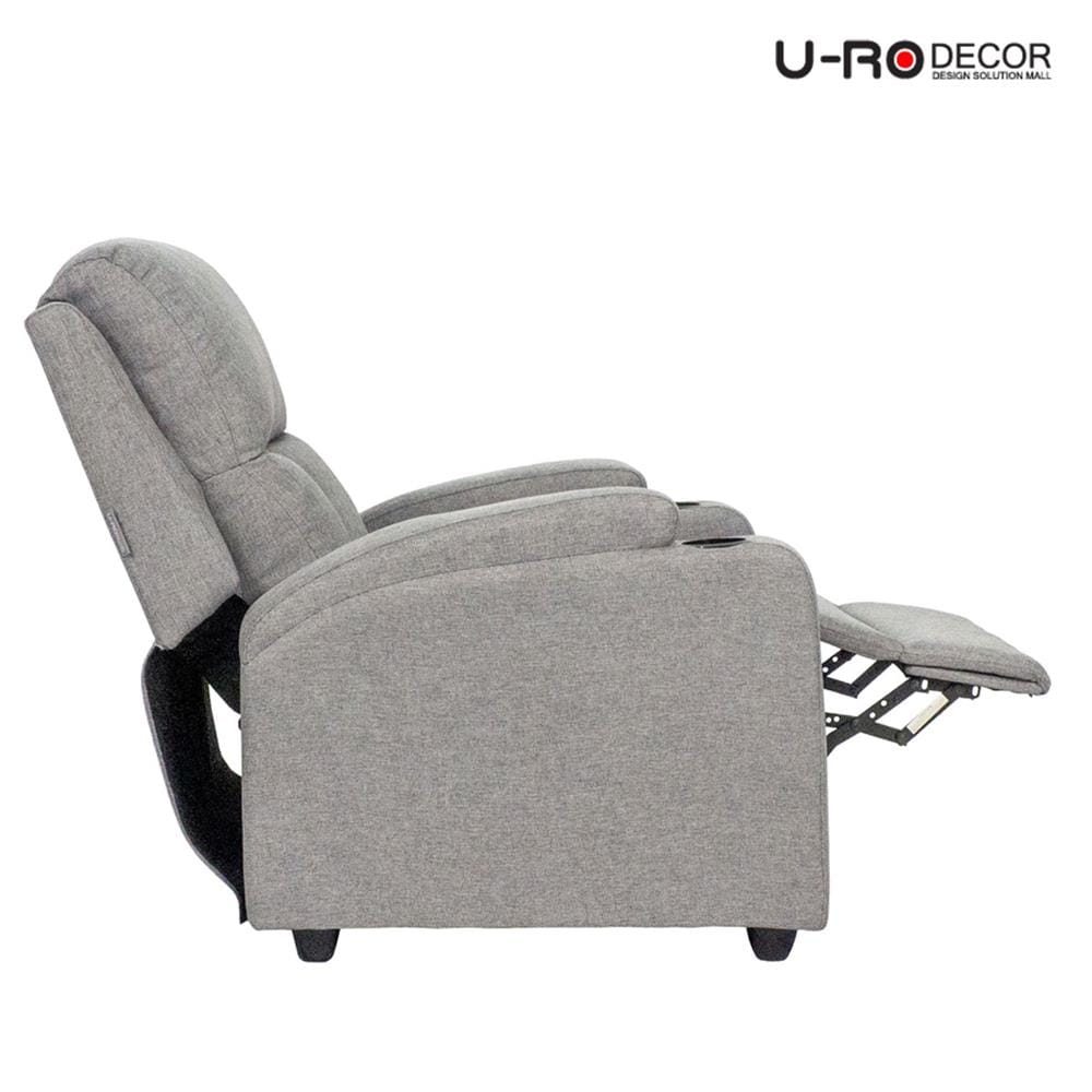 เก้าอี้ปรับนอน U-RODECOR JUSTIN สีเทาอ่อน