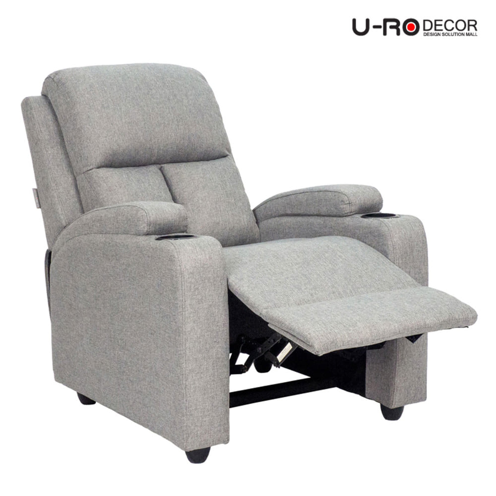 เก้าอี้ปรับนอน U-RO DECOR JUSTIN สีเทาอ่อน