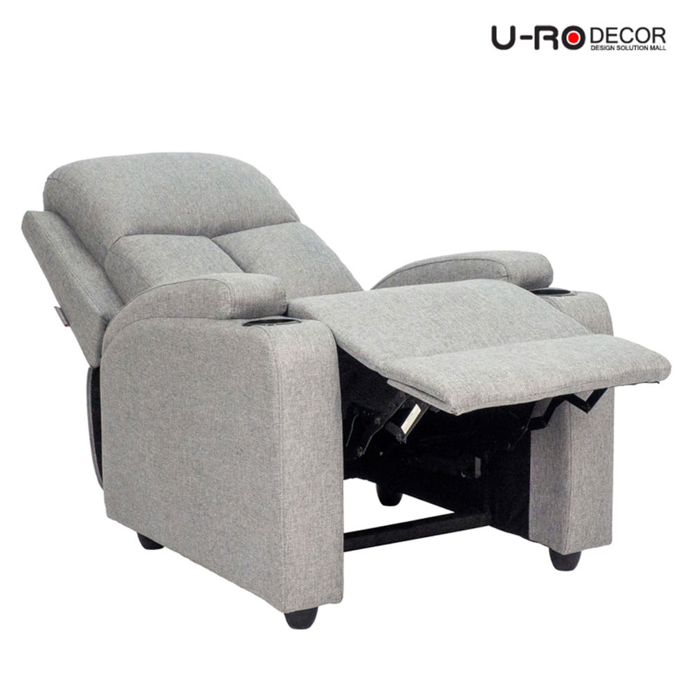 เก้าอี้ปรับนอน U-RO DECOR JUSTIN สีเทาอ่อน