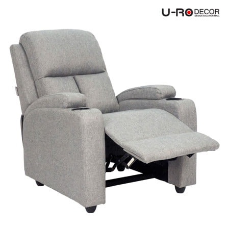 เก้าอี้ปรับนอน U-RO DECOR JUSTIN สีเทาอ่อน_5