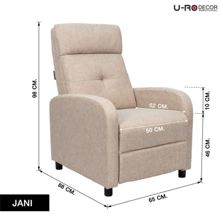 โซฟาปรับนอน U-RO DECOR JANI สีเบจ_13