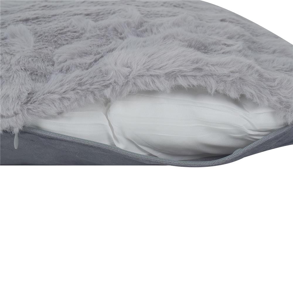 หมอนอิง HOME LIVING STYLE PREVA 18X18 นิ้ว สีเทา