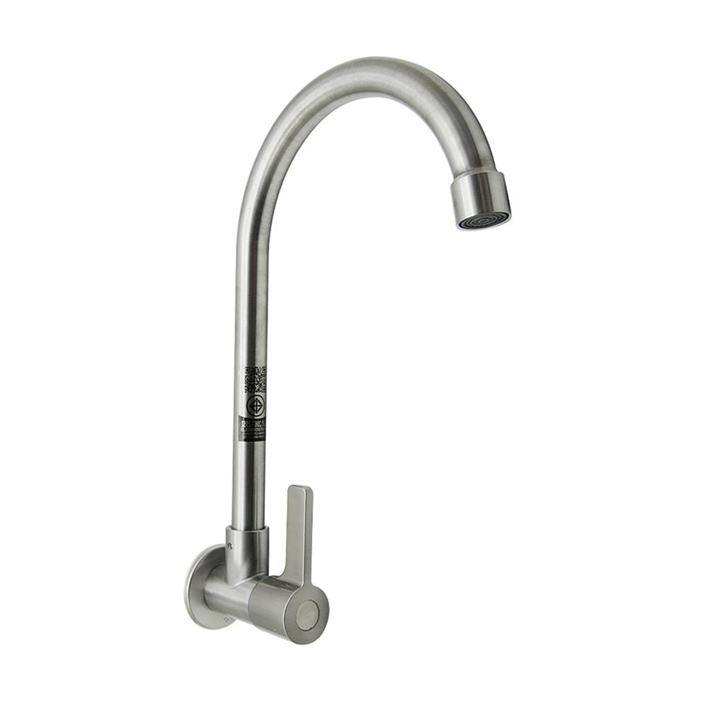 ก๊อกซิงค์เดี่ยวติดผนัง DONMARK GL-1462 สีโครม