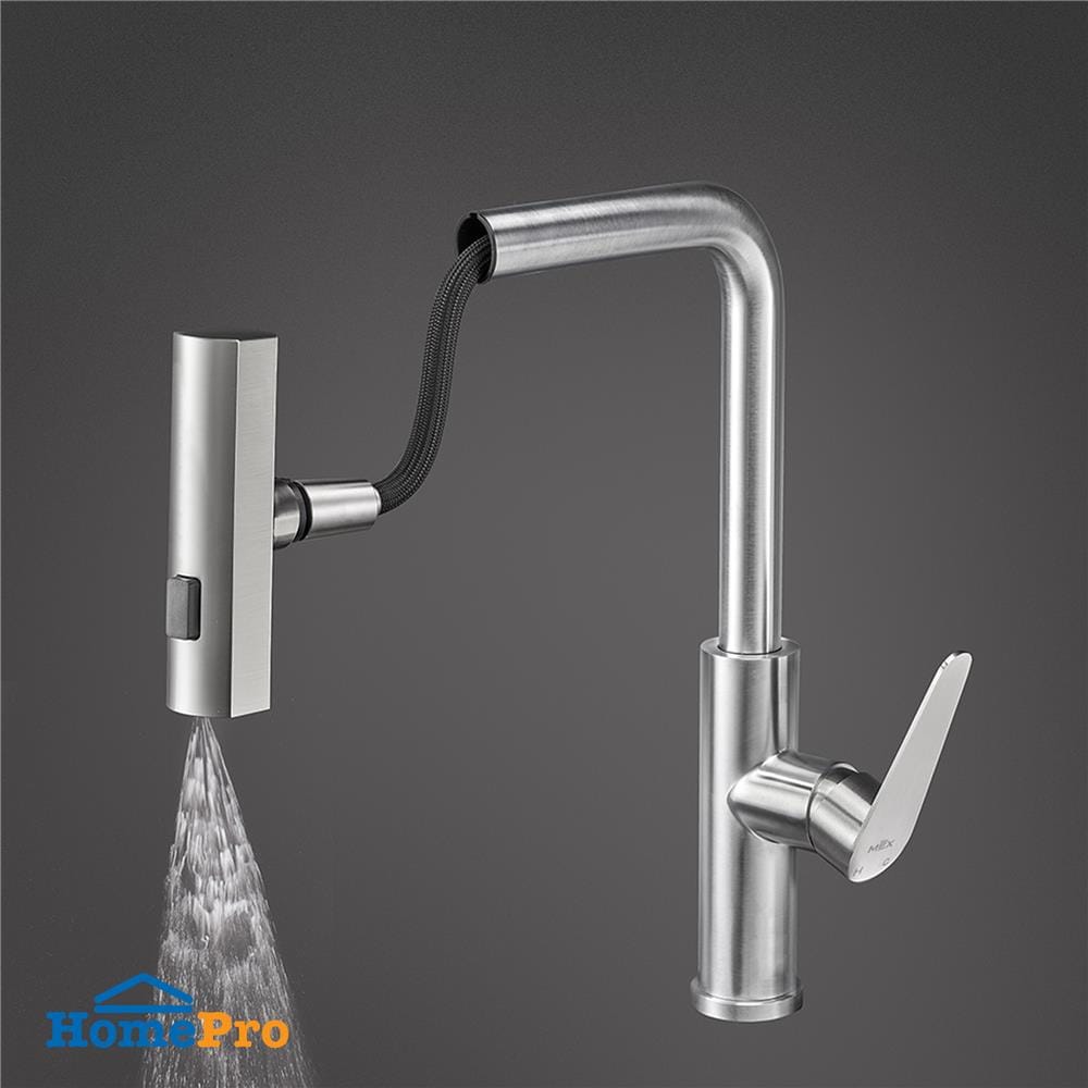 ซิงค์ฝัง 1 หลุม 1 ที่พัก MEX SQ1001R-MF สีเงิน
