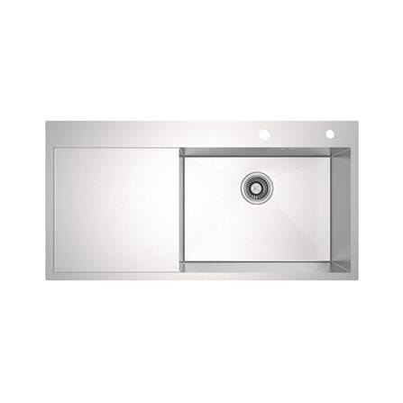 ซิงค์ฝัง 1 หลุม 1 ที่พัก MEX SQ1001R-MF สีเงิน_1