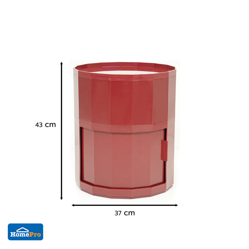 ตู้ 1 บานเลื่อน SNAZZ CAPSULE 37 ซม. สีแดง