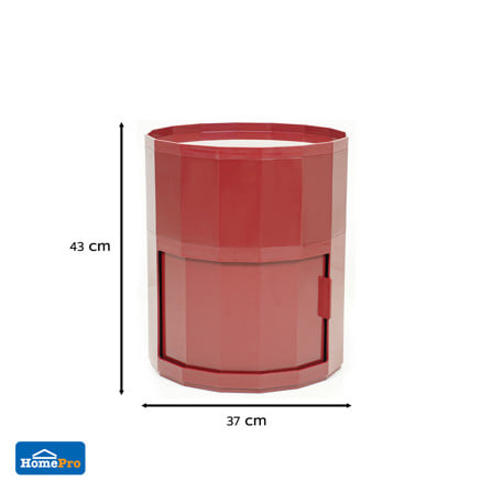 ตู้ 1 บานเลื่อน SNAZZ CAPSULE 37 ซม. สีแดง_8