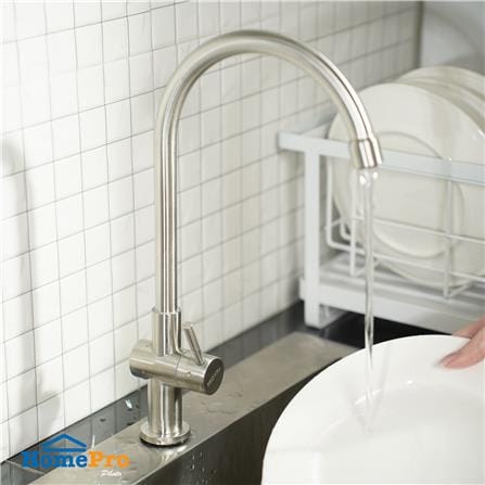 ก๊อกซิงค์เดี่ยวเคาน์เตอร์ MOYA LO-1005 สีสเตนเลส_5