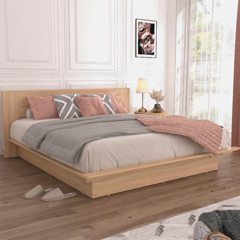 เตียง 6 ฟุต TOMATO HOME B-DK-02 สีอิชิโอ๊ค
