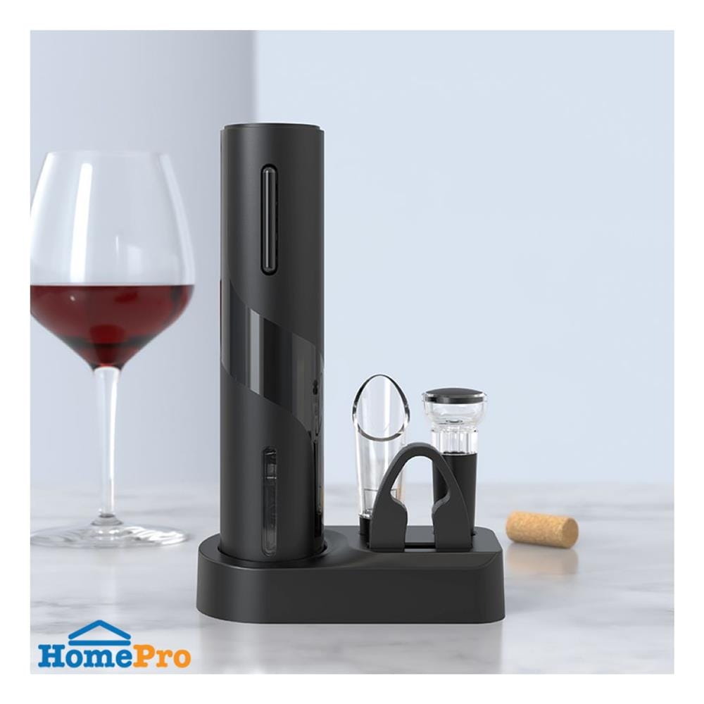 เครื่องเปิดไวน์ ELECTRIC WINE SET สีดำ