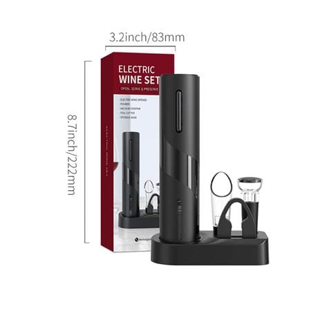 เครื่องเปิดไวน์ ELECTRIC WINE SET สีดำ_6
