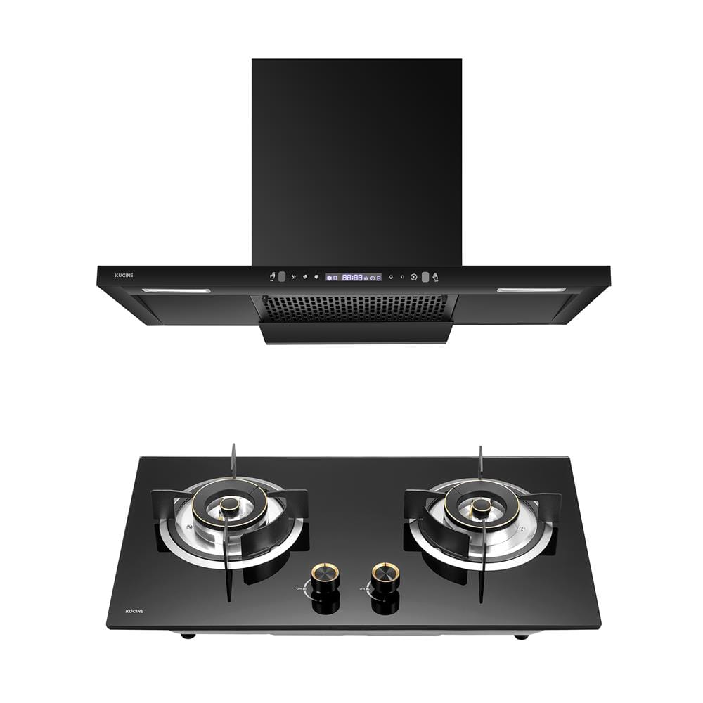 เตาฝัง+เครื่องดูดควัน KUCINE BLAZE-2G+AERO90