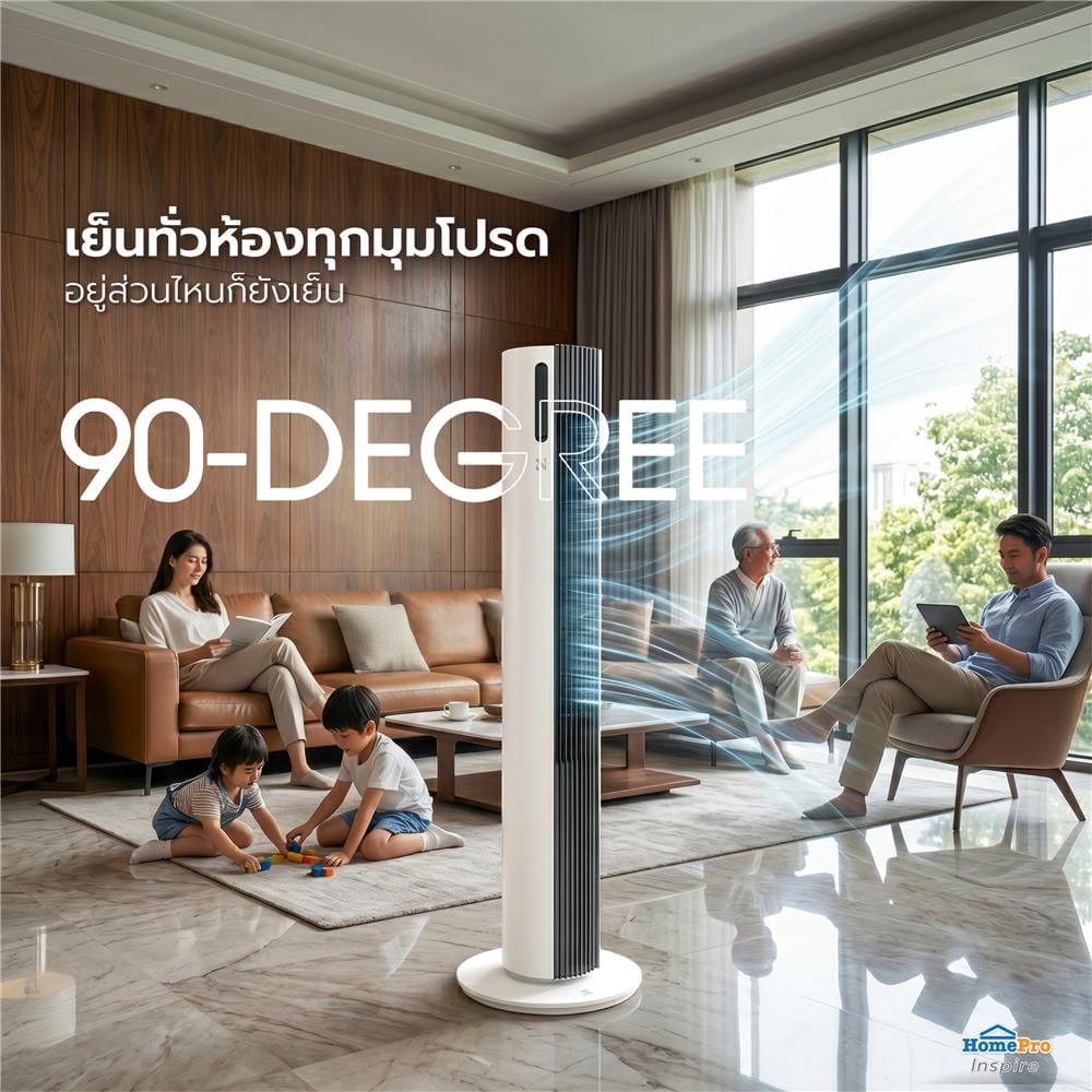 พัดลมทาวเวอร์ NIKITO DF-AT1101E สีขาว
