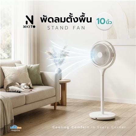 พัดลมตั้งพื้น 10 นิ้ว NIKITO DF-EF1061H สีขาว_5