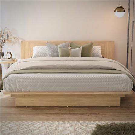 เตียง 5 ฟุต TOMATO HOME B-DQB-01 สีอิชิโอ๊ค_3