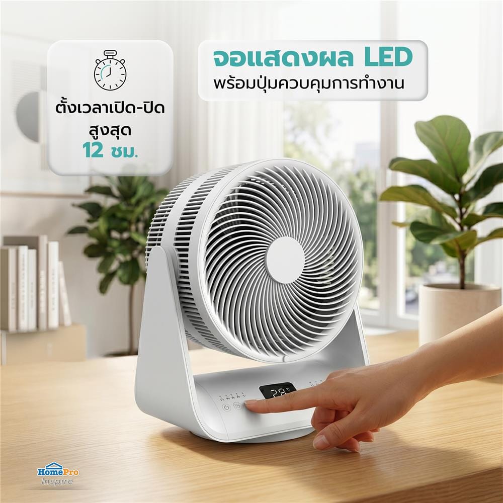 พัดลมตั้งโต๊ะ 8 นิ้ว NIKITO DF-EF0832K สีขาว