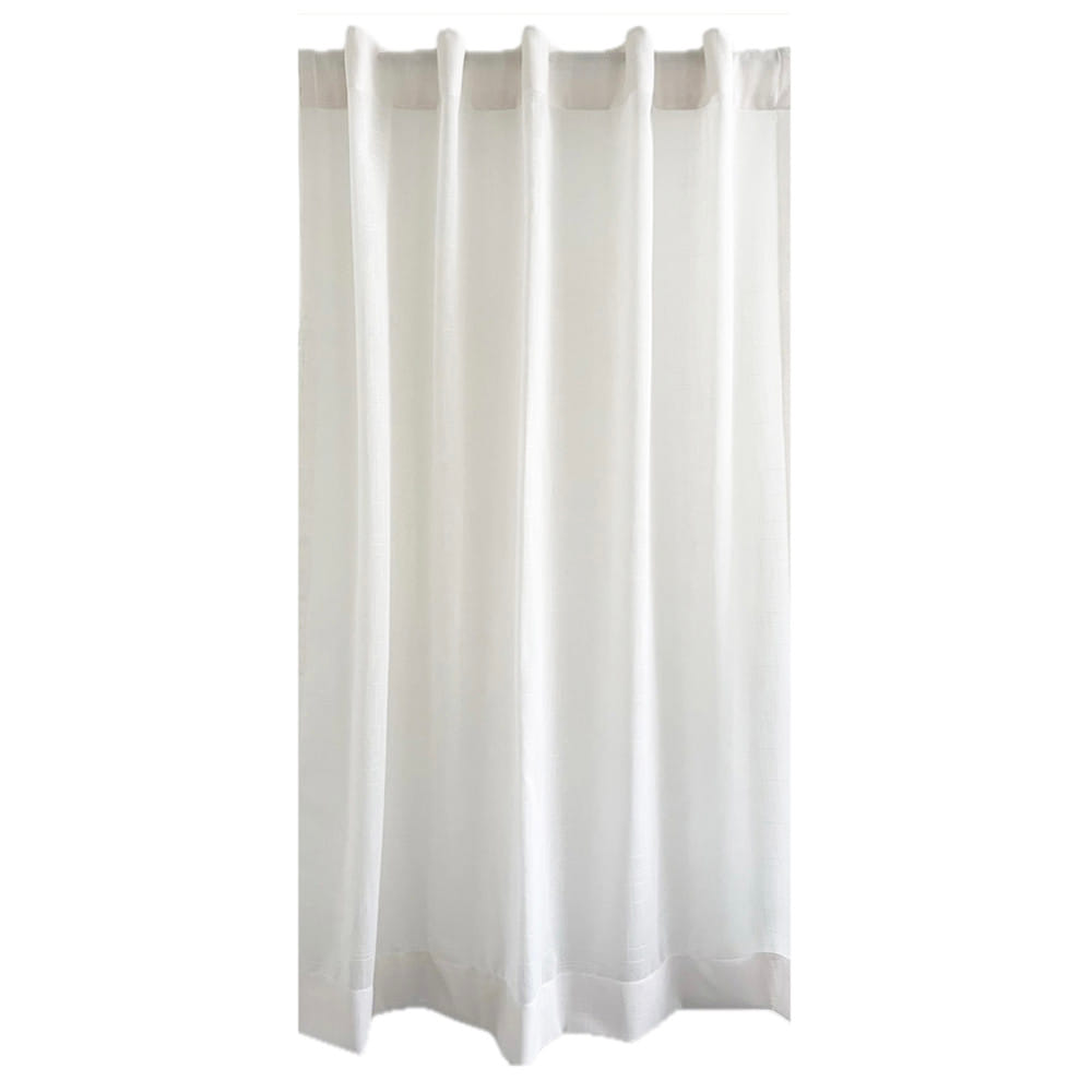 ผ้าม่านโปร่งซ่อนหู HOME LIVING STYLE NENNO 140x160 ซม. สีขาว_1