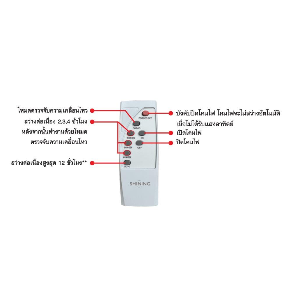 ไฟถนน SOLAR SHINING S-ST100659-4SL 100 วัตต์ DATLIGHT สีดำ