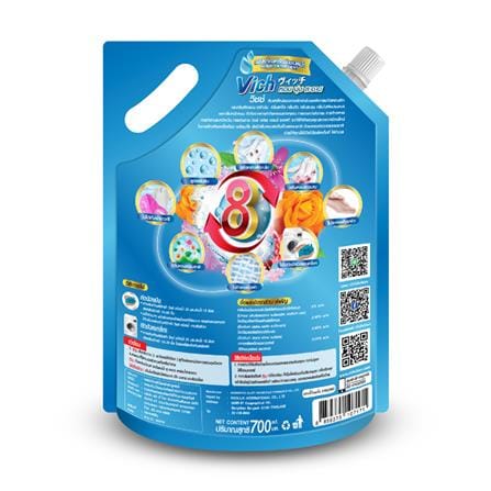 น้ำยาซักผ้าสูตรเข้มข้น VICH เฟรช แอนด์ ซอฟท์ 700 มล. กลิ่นบลูมมิ่ง ซีซัน_3