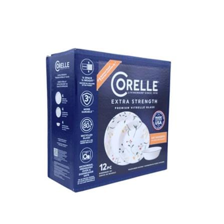 ชุดจานชาม CORELLE WILDFLOWER SCATTER (ชุด 12 ชิ้น)_1