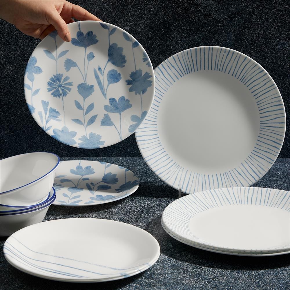 ชุดจานชาม CORELLE BOTANICAL STRIPES (ชุด 12 ชิ้น)