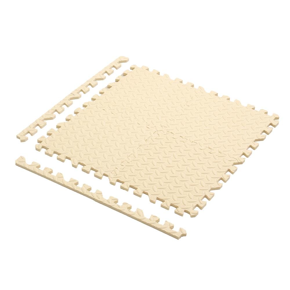 แผ่นรองนั่ง JIGSAW HOME LIVING STYLE BASE 32x32 ซม. สีเบจ (แพ็ก 9 ชิ้น)
