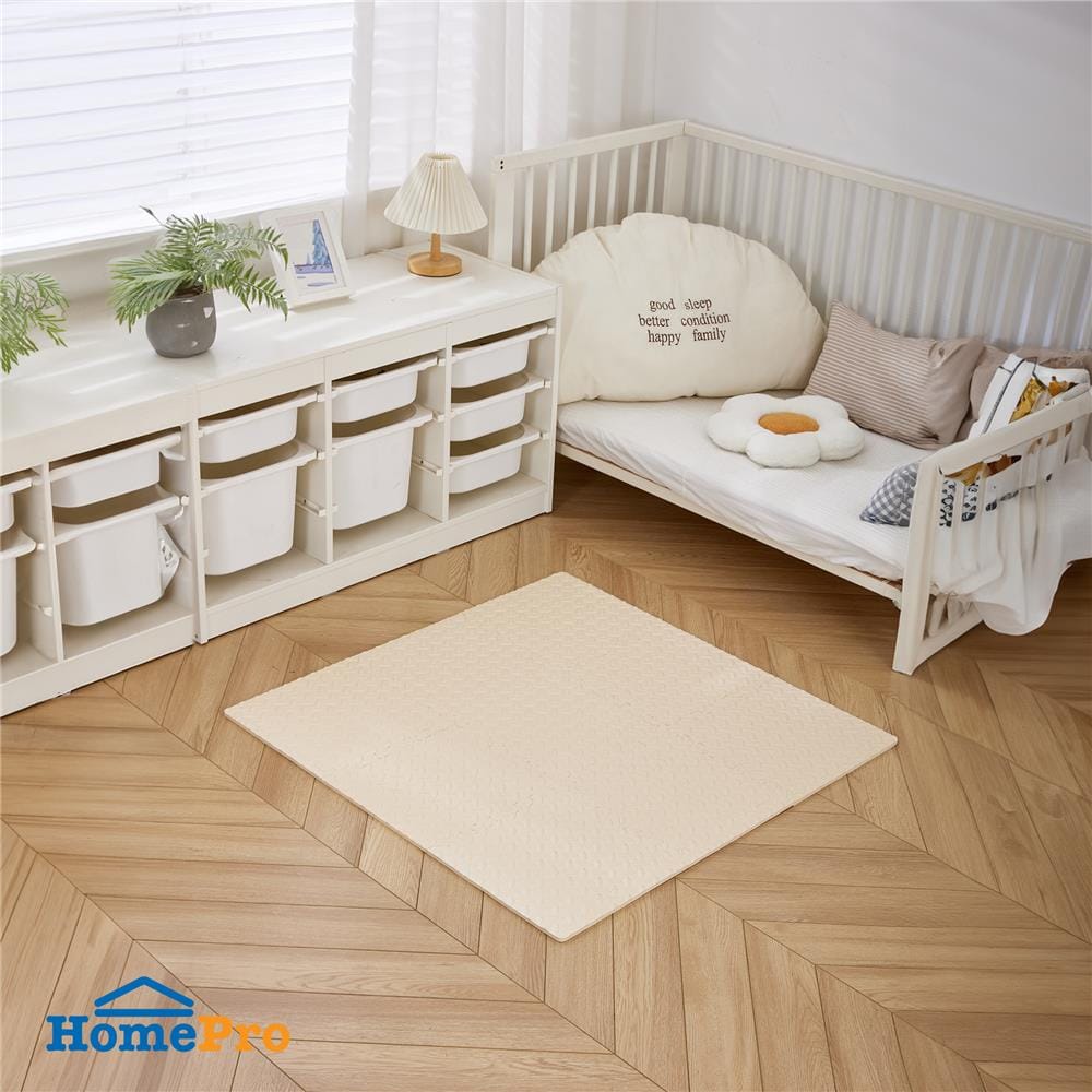 แผ่นรองนั่ง JIGSAW HOME LIVING STYLE BASE 32x32 ซม. สีเบจ (แพ็ก 9 ชิ้น)