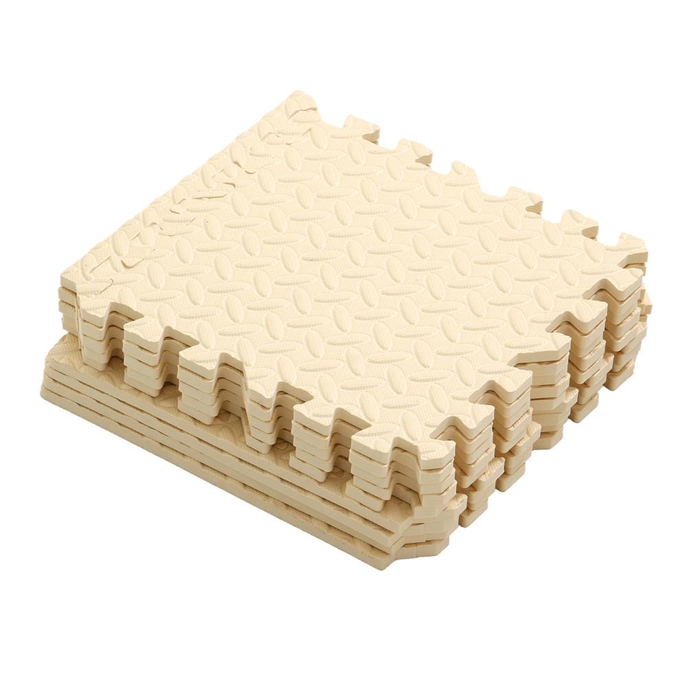 แผ่นรองนั่ง JIGSAW HOME LIVING STYLE BASE 32x32 ซม. สีเบจ (แพ็ก 9 ชิ้น)