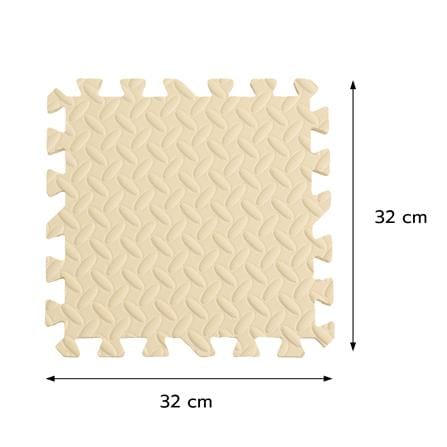 แผ่นรองนั่ง JIGSAW HOME LIVING STYLE BASE 32x32 ซม. สีเบจ (แพ็ก 9 ชิ้น)_8