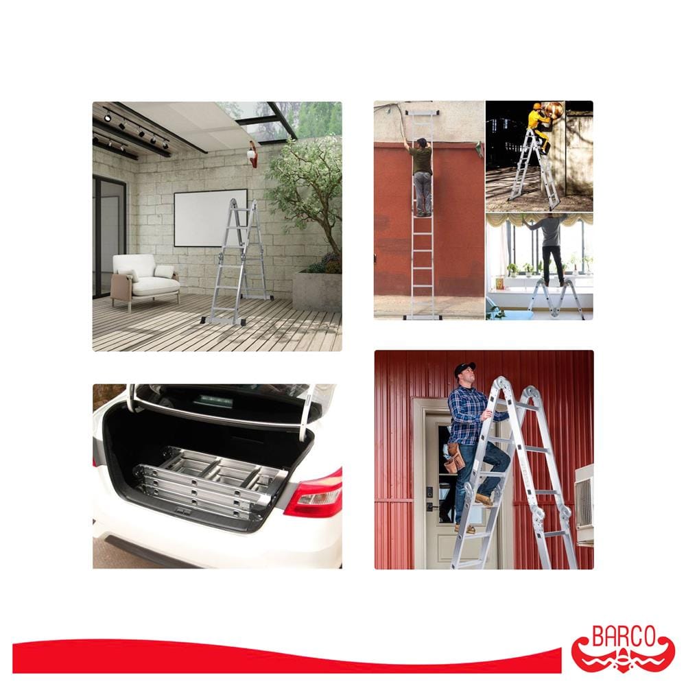บันไดอเนกประสงค์ปรับแบบ BARCO M2 4x3 12 ขั้น
