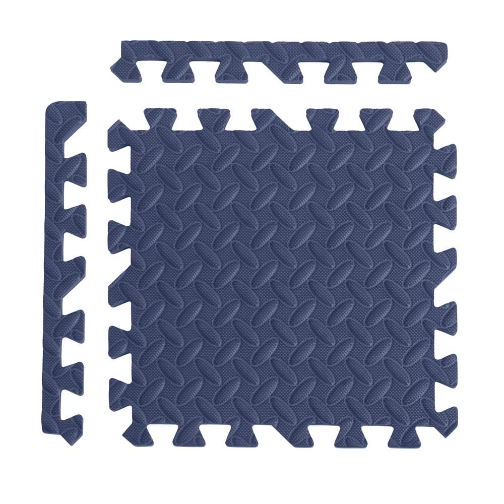 แผ่นรองนั่ง JIGSAW HOME LIVING STYLE BASE 32x32 ซม. สีน้ำเงิน (แพ็ก 9 ชิ้น)