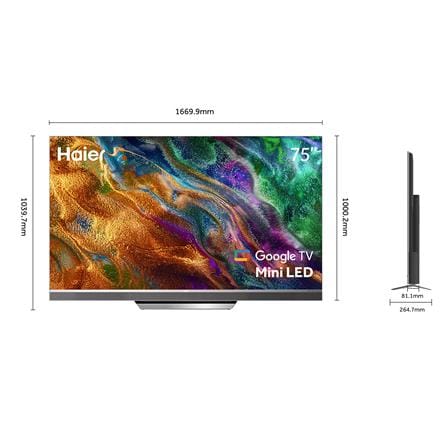ทีวี มินิคิวแอลอีดี 75 นิ้ว HAIER (4K, MINI QLED, GOOGLE TV) H75M95EUX_4