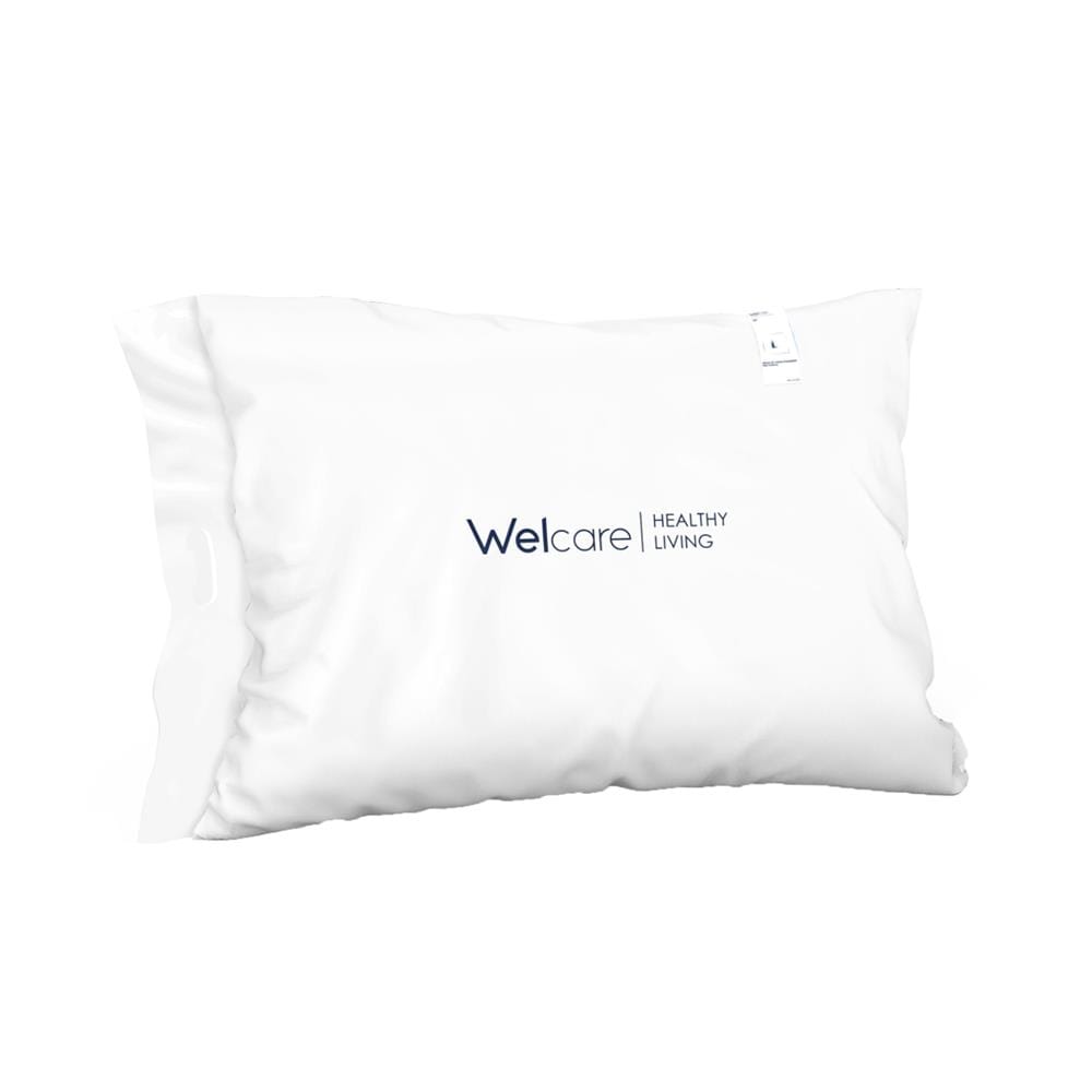 หมอนหนุน ขนห่านเทียม WELCARE SOFT GEL 49x74x19 ซม. สีขาว