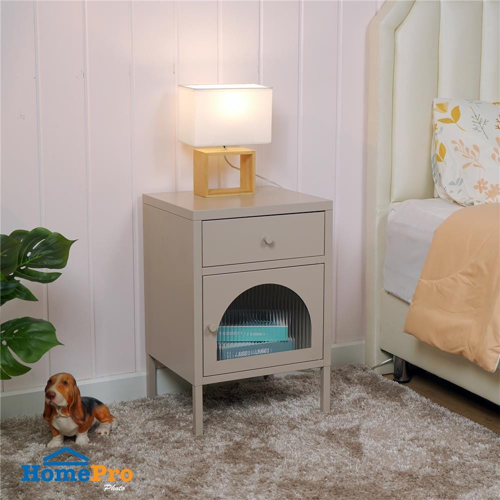 ตู้ข้างเตียง FURDINI ARCO 40 ซม. สีเทา