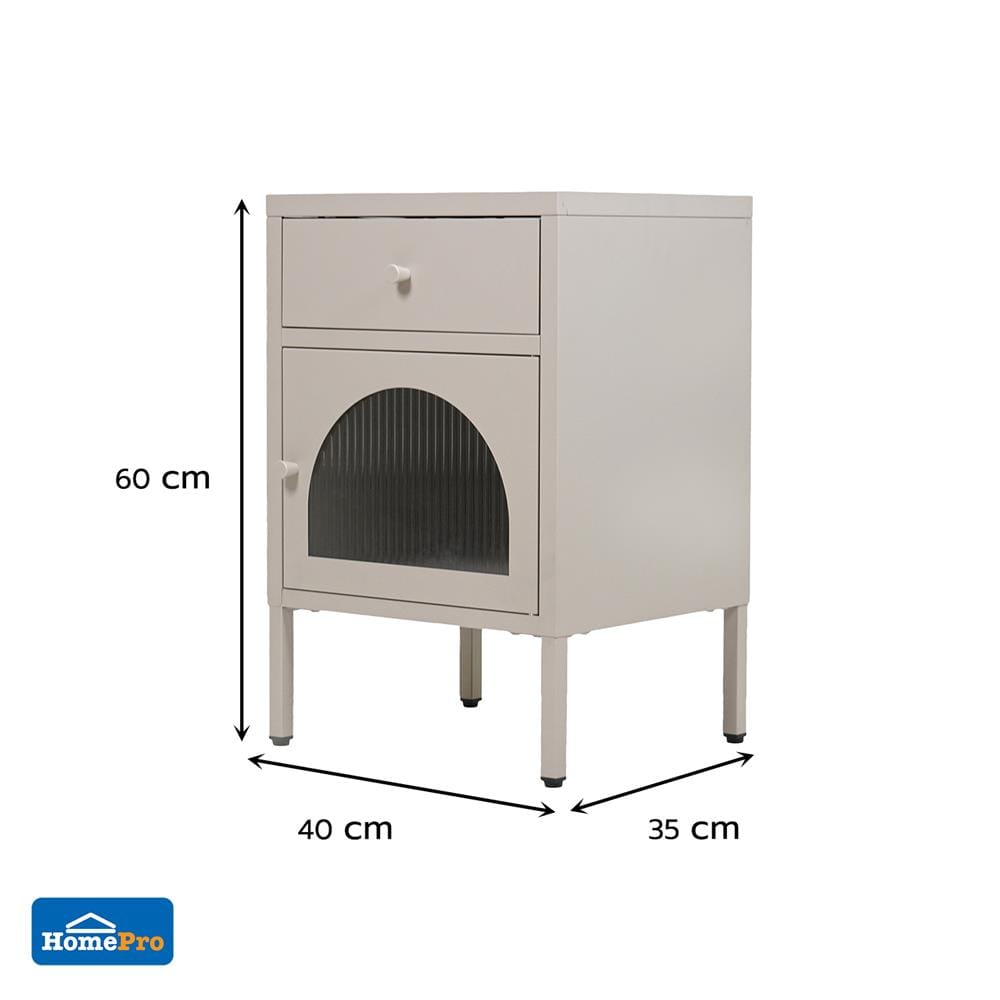 ตู้ข้างเตียง FURDINI ARCO 40 ซม. สีเทา