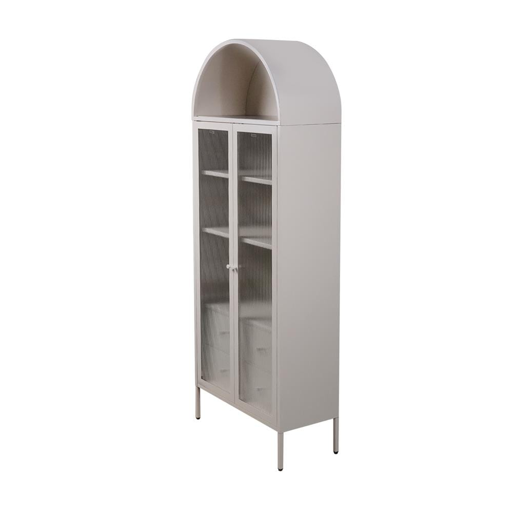 ตู้โชว์ 2 บานเปิด FURDINI ARCO 75 ซม. สีเทา_0