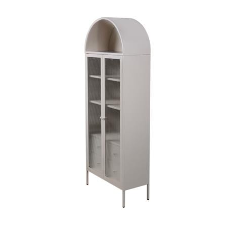 ตู้โชว์ 2 บานเปิด FURDINI ARCO 75 ซม. สีเทา