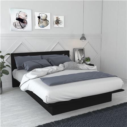 เตียง 5 ฟุต TOMATO HOME B-DQB-04 สีแบล็กโอ๊ค_3