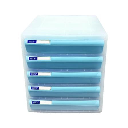 ตู้เอกสารพลาสติก 5 ลิ้นชัก ORCA CBN-5 สีขาว/ฟ้า_1
