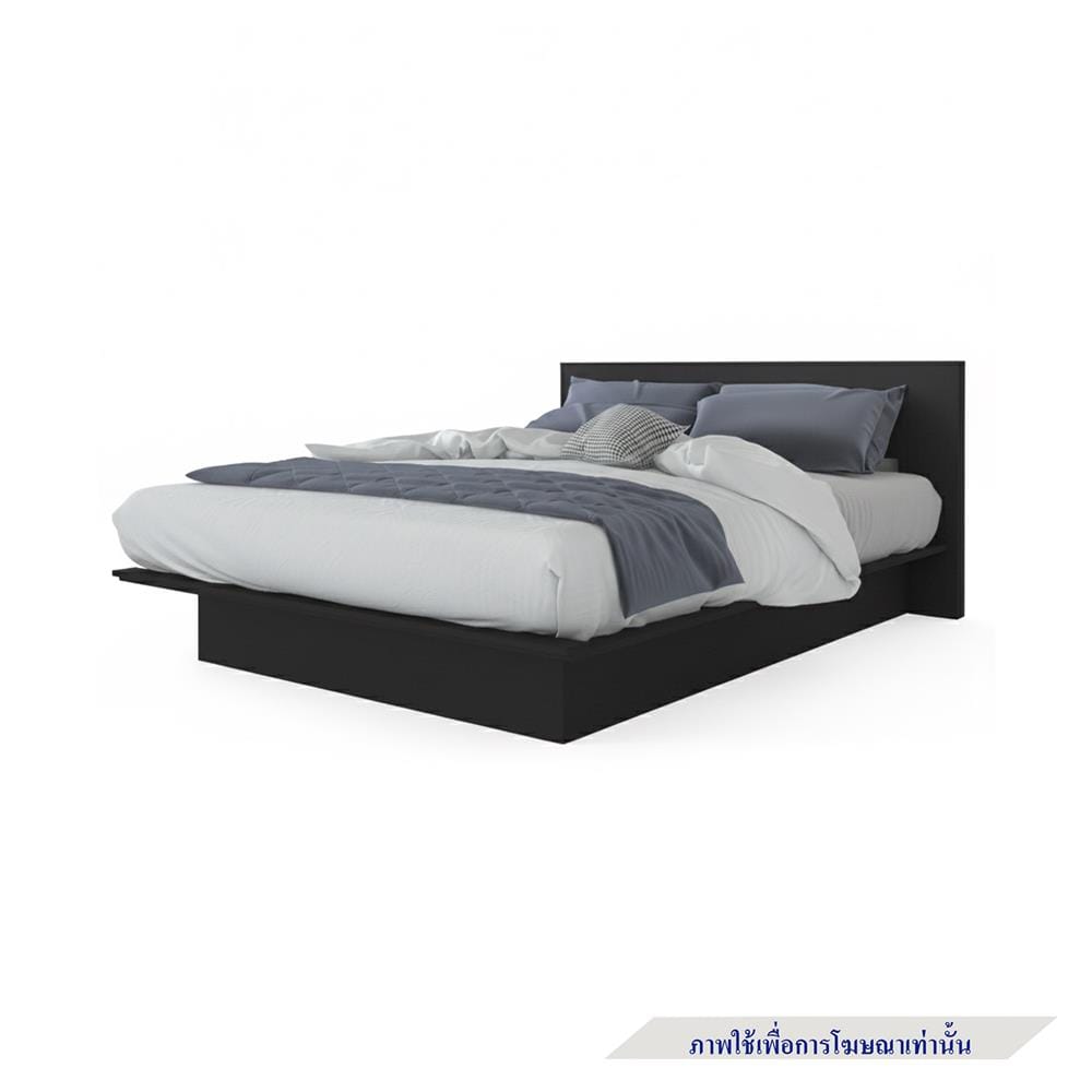 เตียง 6 ฟุต TOMATO HOME B-DK-04 สีแบล็กโอ๊ค